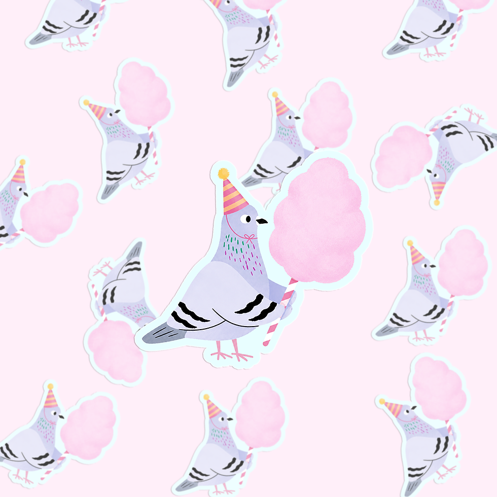 Thumbnail: Party Pigeon Vinyl Sticker