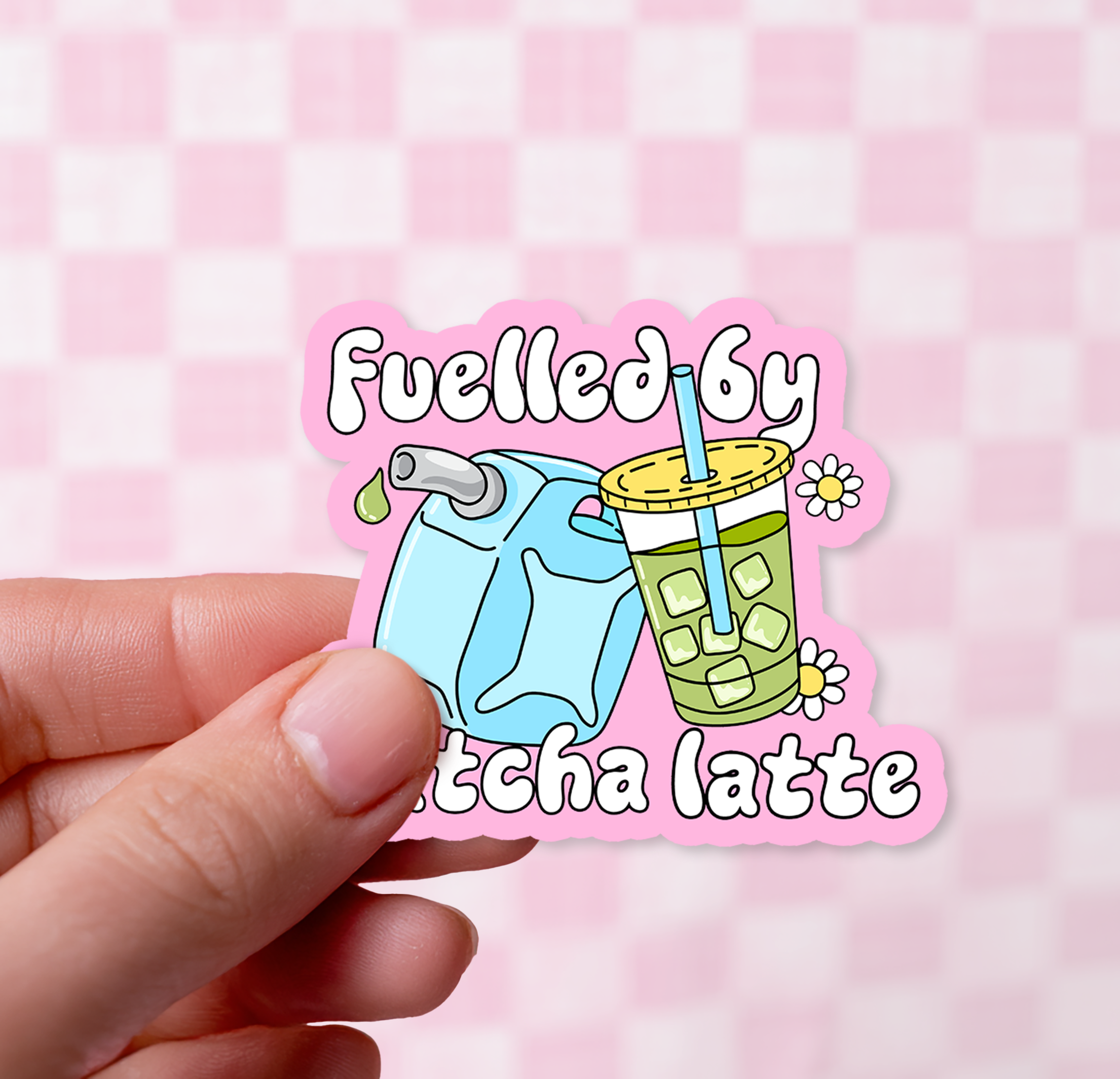 Fuelled By Matcha Latte's Vinyl Sticker