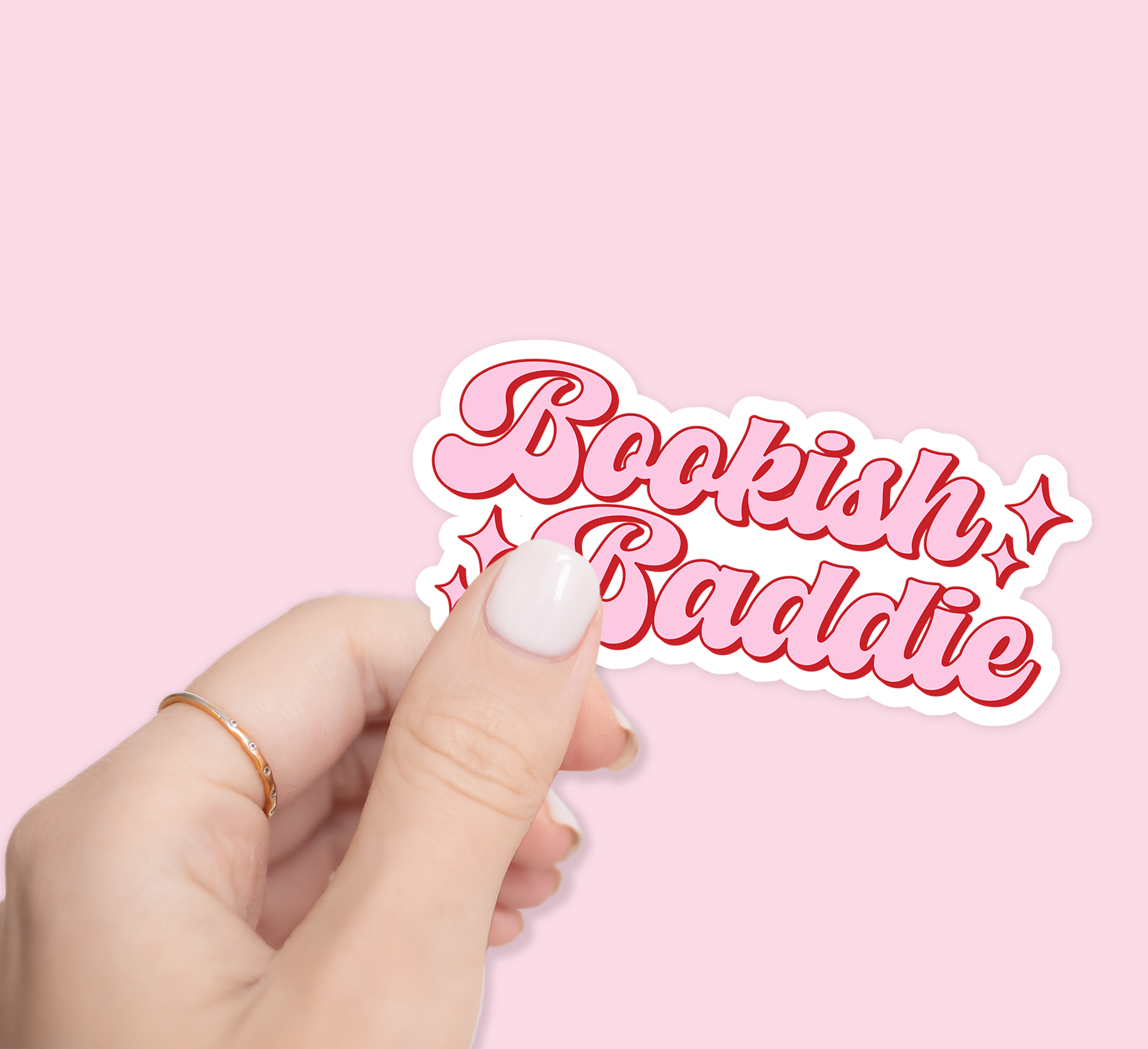 Bookish Baddie Vinyl Sticker