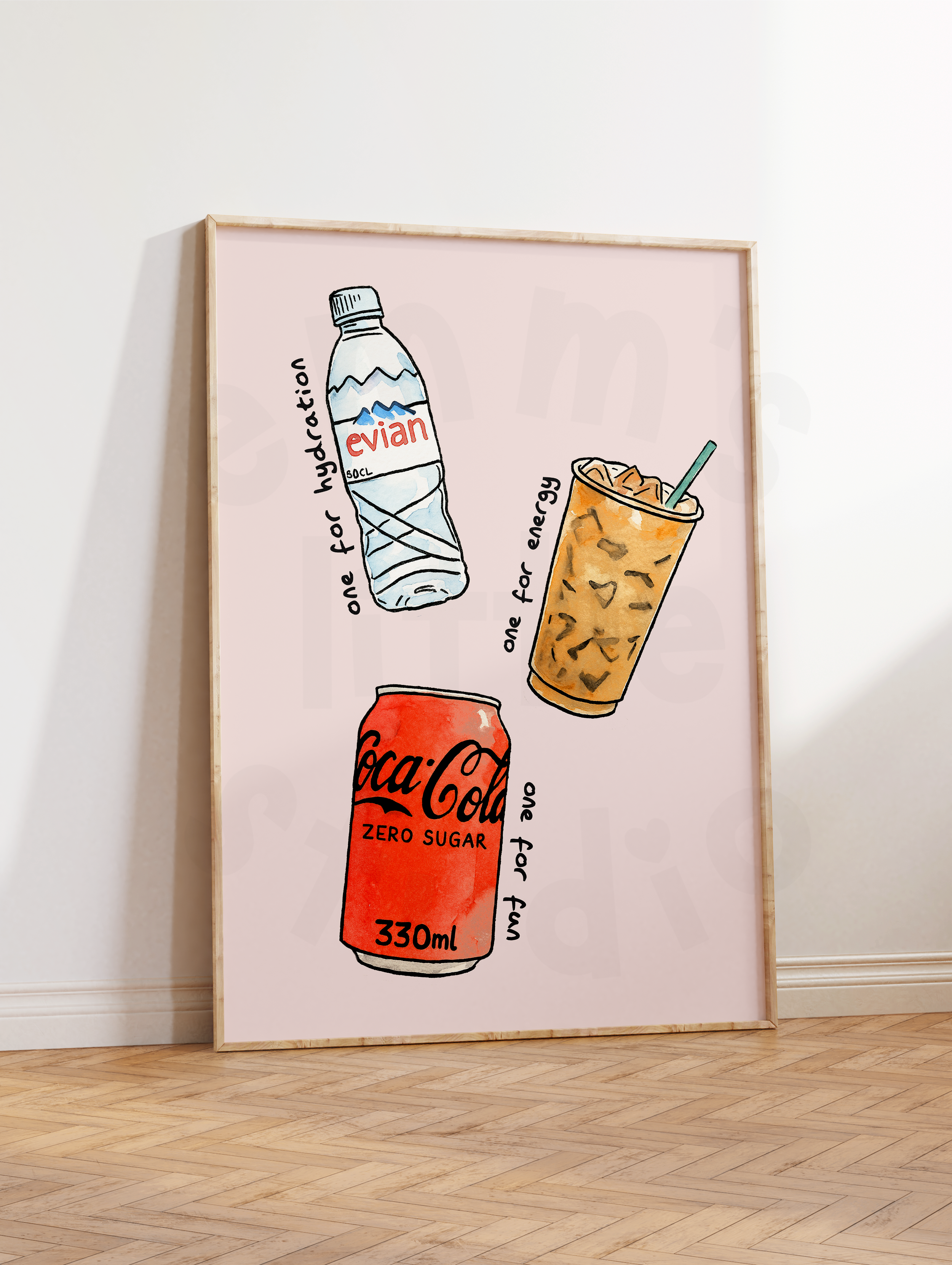 Three Drinks Print