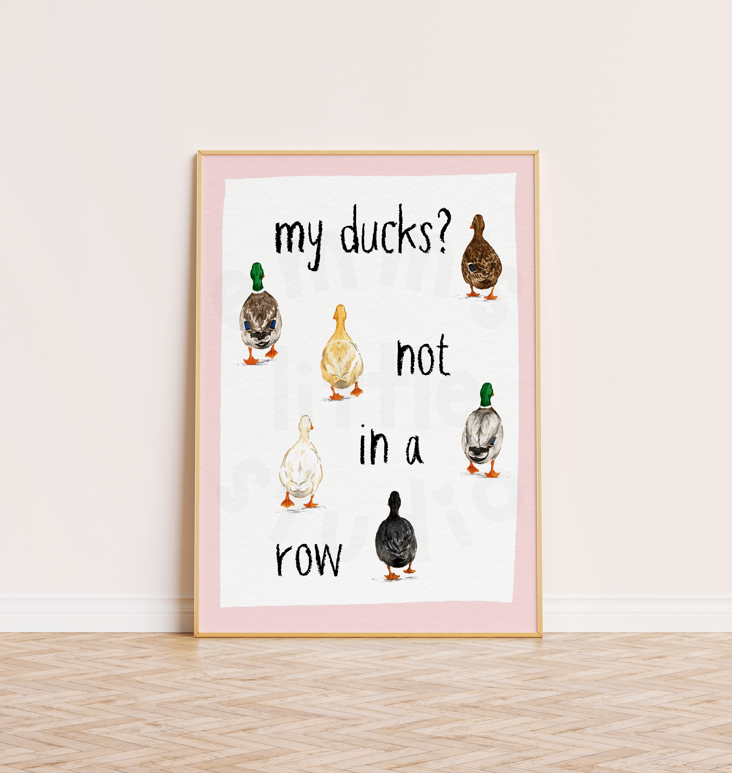 Ducks Not In A Row Print