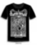 Black t-shirt featuring "Mortuus Istus" design and "Grand cach d'ombre" text