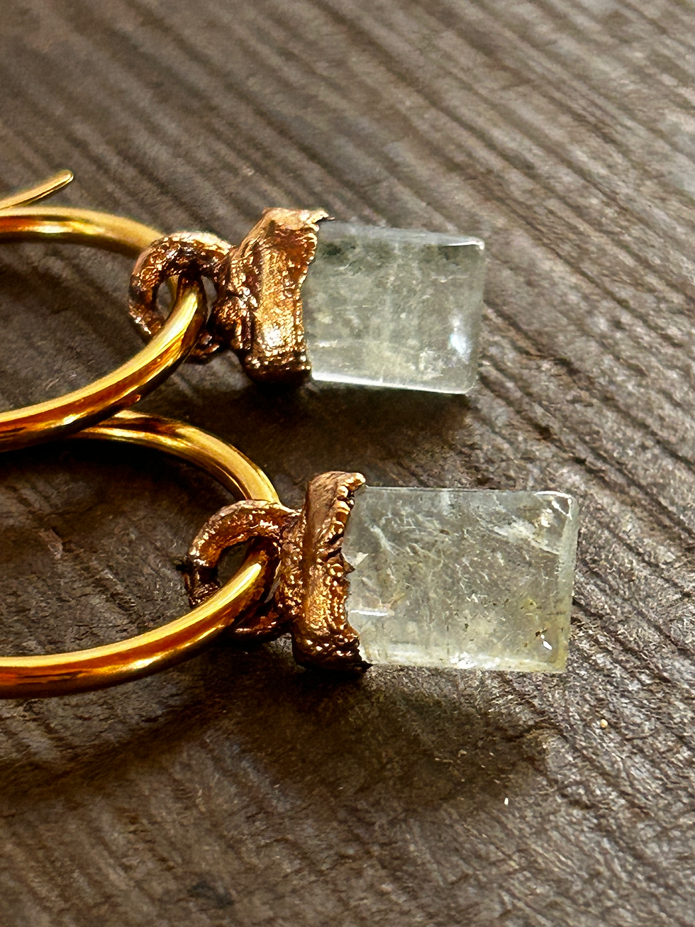 Thumbnail: Handmade aquamarine earrings