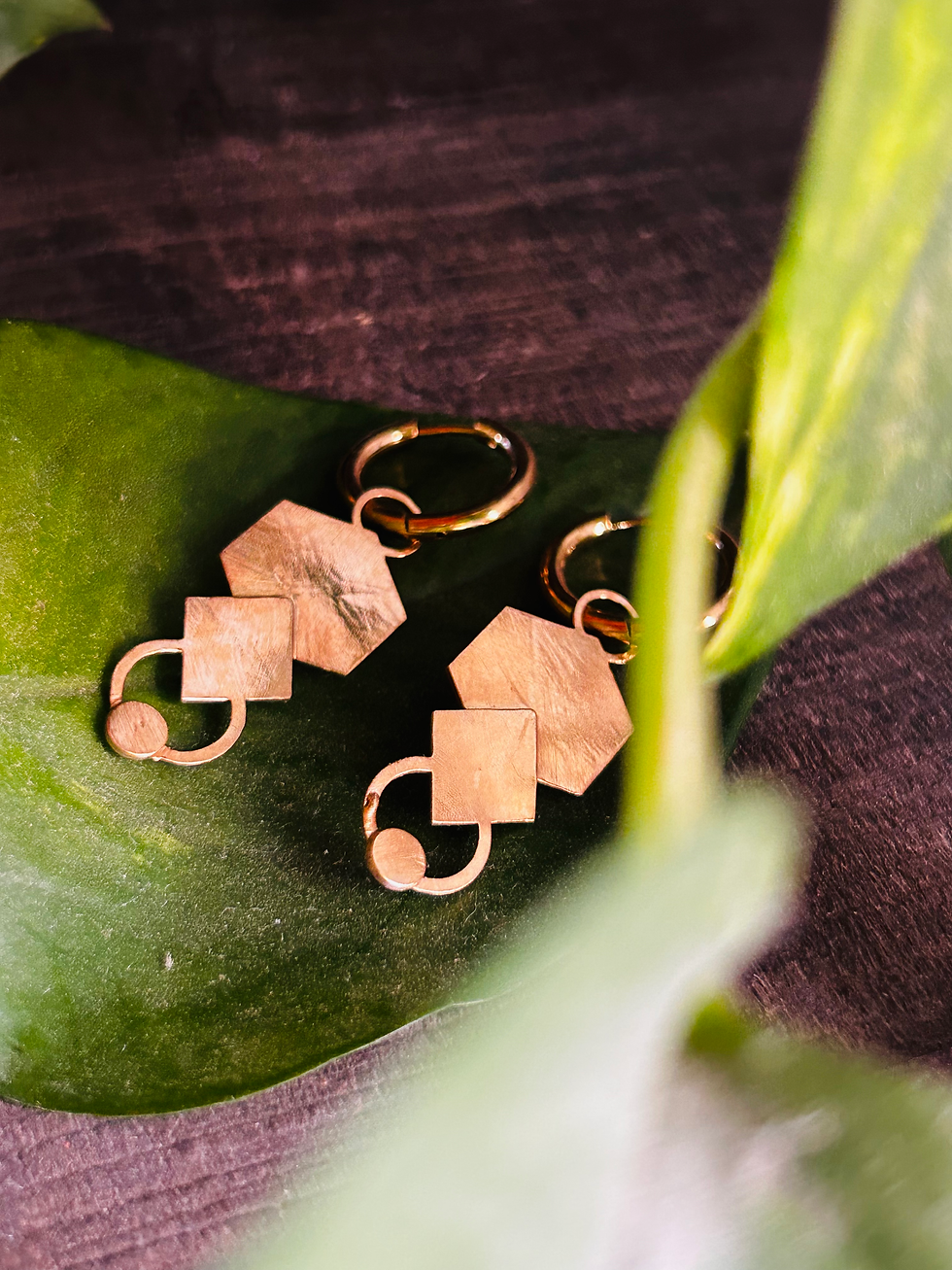 Thumbnail: Handmade geometric earrings