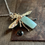 Thumbnail: Bumblebee Pendant in Electroforming with Amazonite