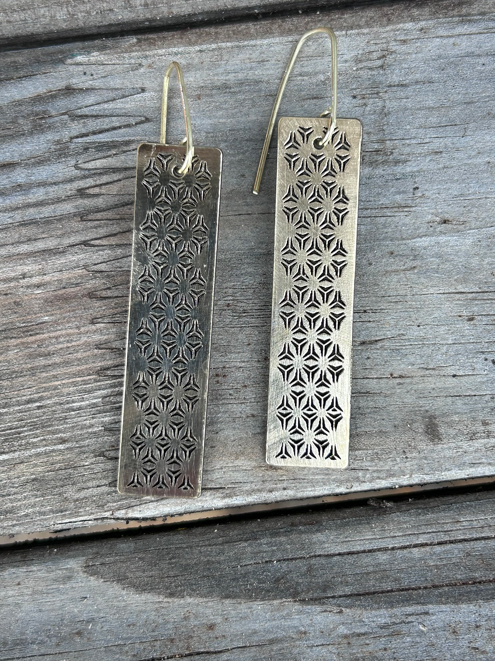 Thumbnail: Brass Earring with Laser-Cut Detailing – Exclusive Design