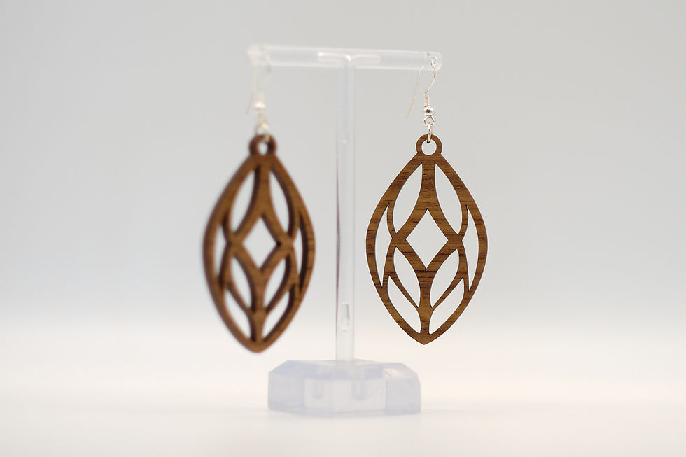 Thumbnail: Bamboo wood earrings