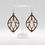 Thumbnail: Oak wood earrings, leaf shape