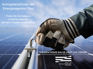 Der Kompetenzfinder der Energieagentur Tirol 