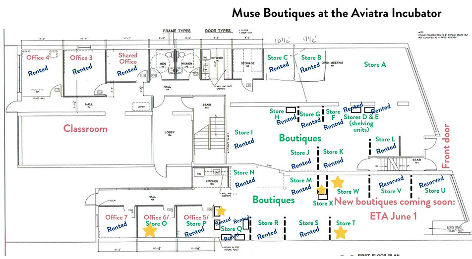 Muse Boutiques Floor Plan