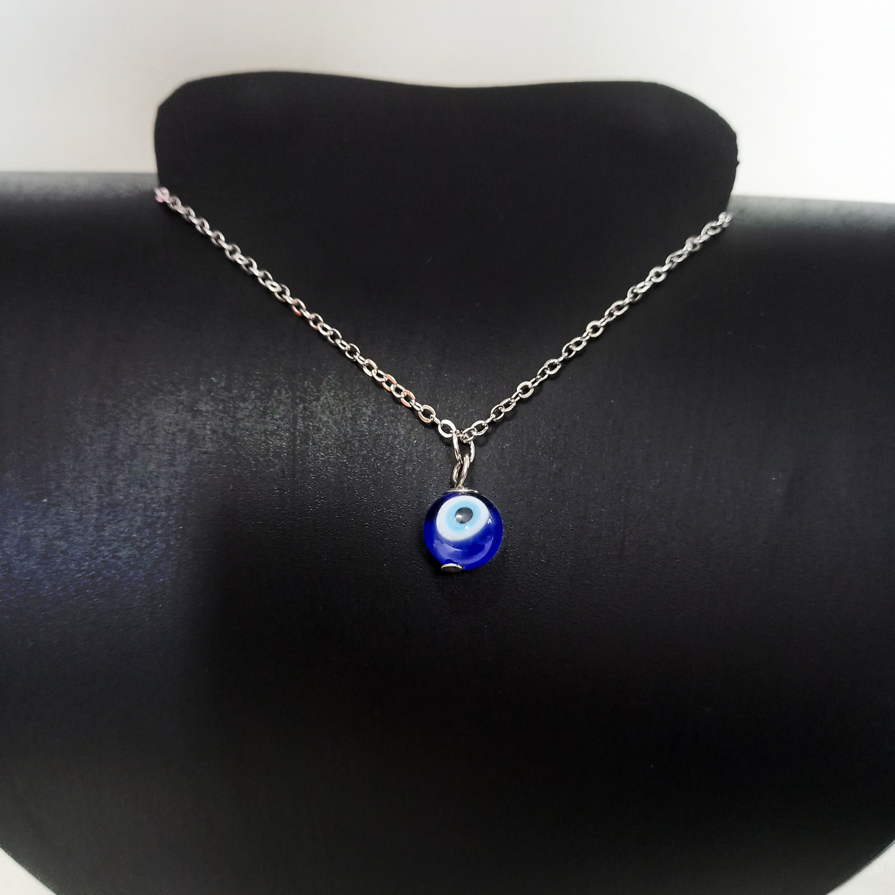 collar de ojo turco azul (bolita)