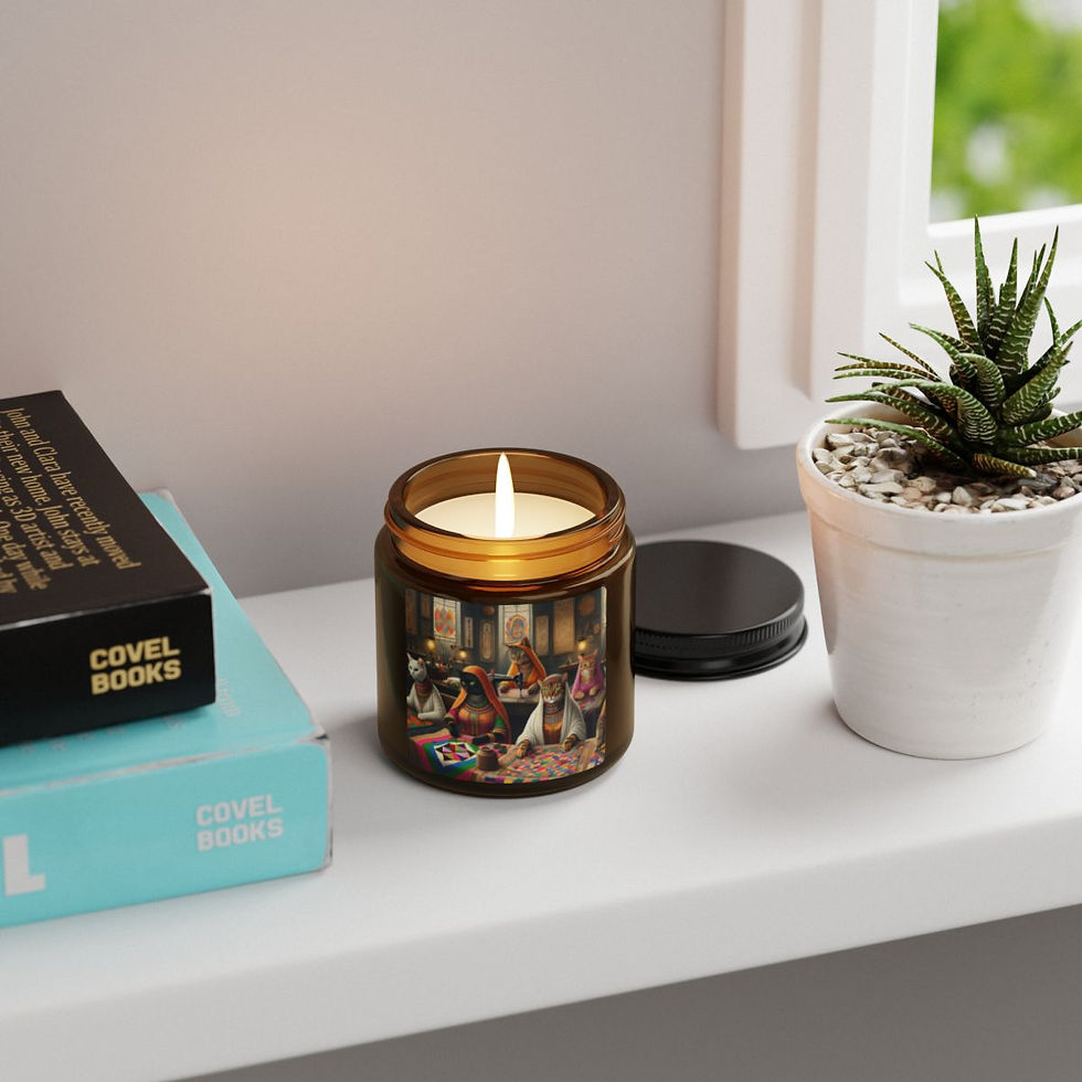 Thumbnail: Scented Soy Candle (Multi-Size, Amber Jar)