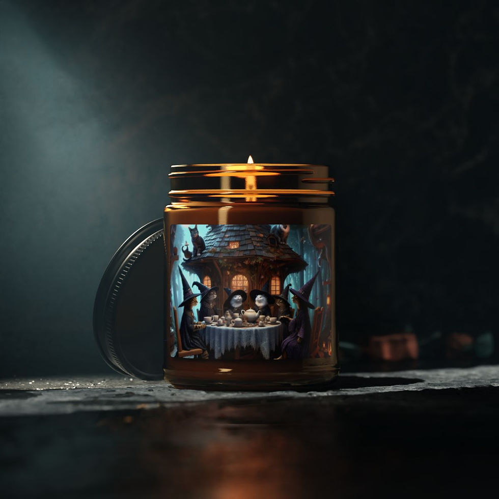 Thumbnail: Scented Soy Candle (Multi-Size, Amber Jar)