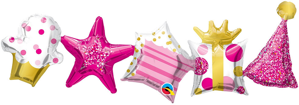 Pink Birthday Garland