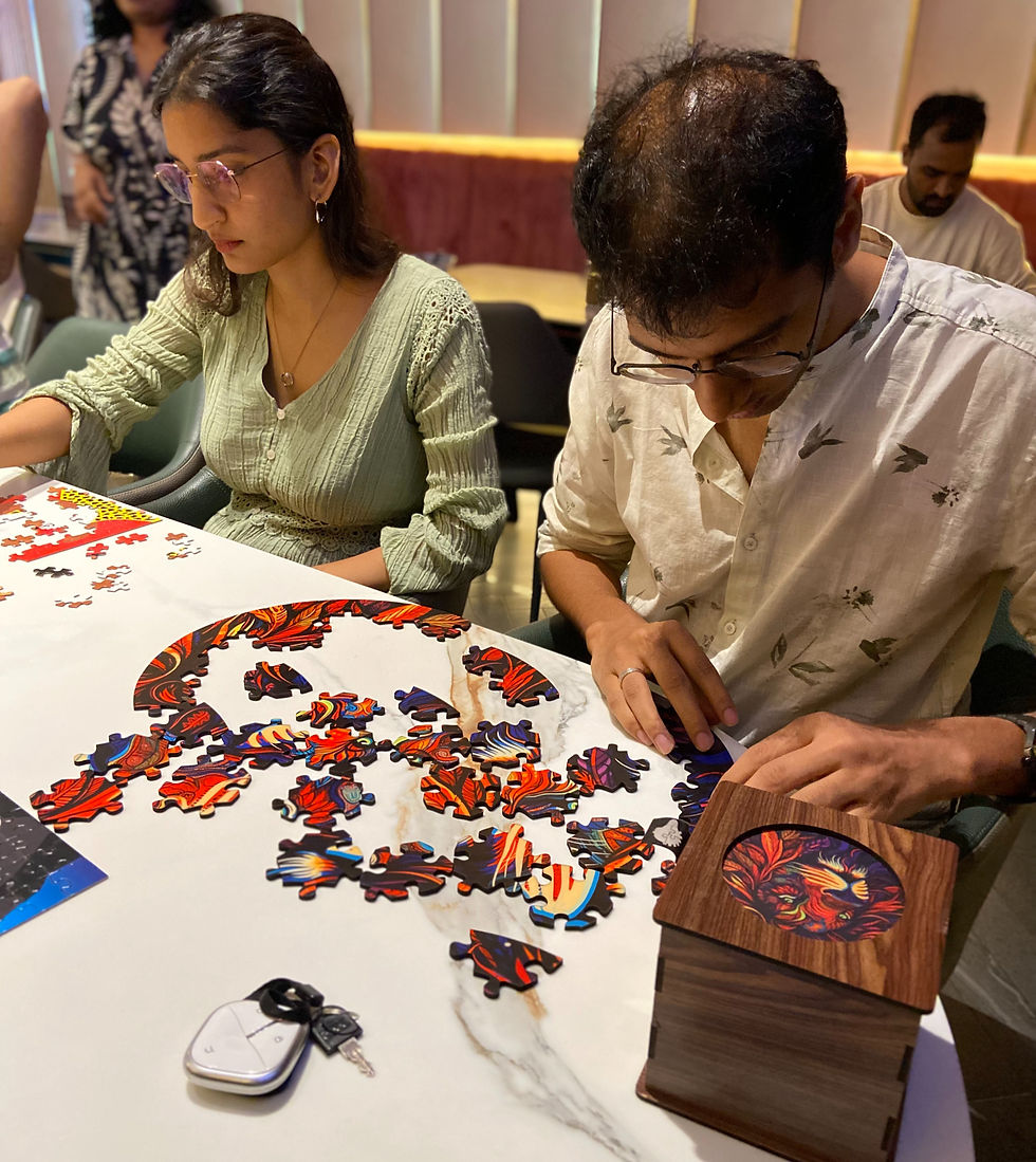 Players enjoying CircZles tabletop games with physical puzzle solving, strategy, and competitive screen-free play.