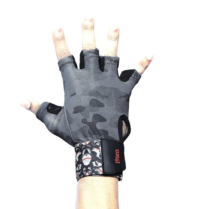 Thumbnail: A hand wearing a gray and black patterned glove, with visible text.