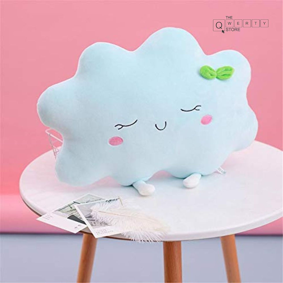 Peach Cuddle Cute Cloud Shaped Velvet