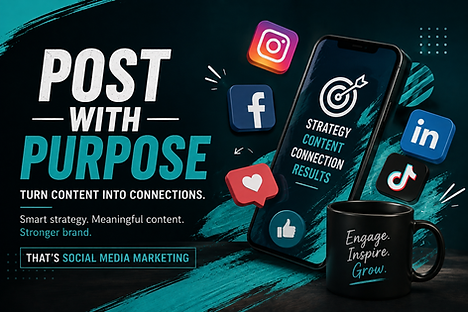 Social media marketing focused on purposeful content, audience engagement, and stronger brand connections