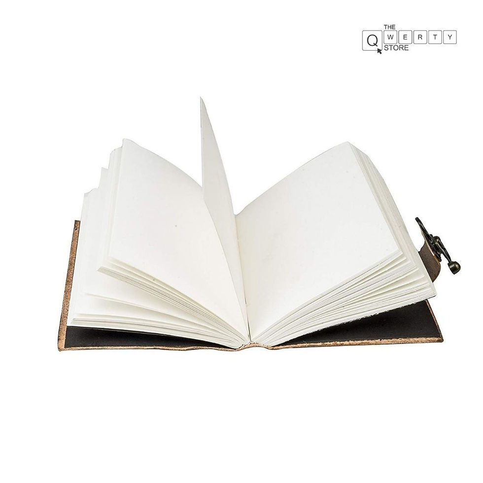 Thumbnail: Open journal with blank pages revealing text ready to write in.