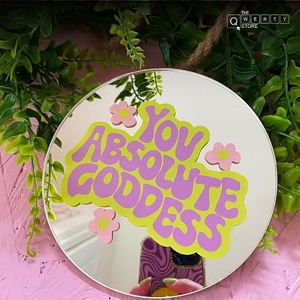 The QWERTY Store mirror enables quick on-camera checks for confident, client-ready calls.