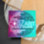 CogZart Puzzle Savers board with text: Boosting Cognition Through Art. CogZart Puzzle Saver Board.