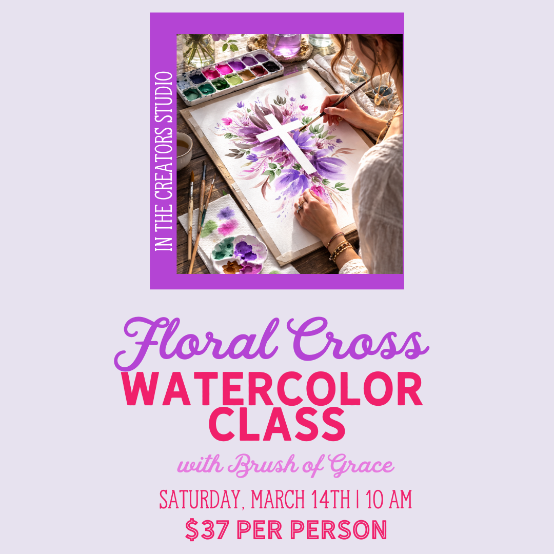 Floral Cross Watercolor Class
