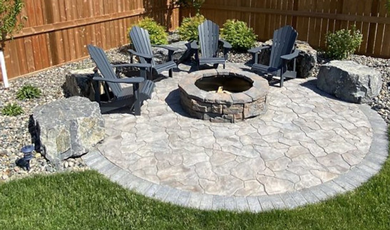 brick firepit