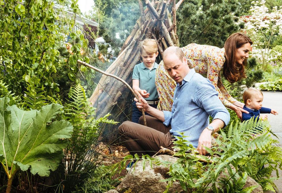 Rare intimate footage of young royals at RHS Chelsea Flower Show