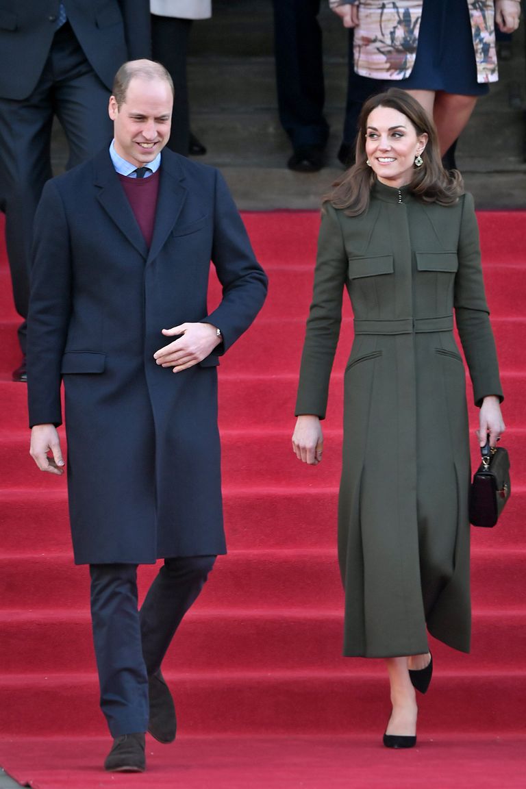 Kate Middleton and Prince William during her visit to Bradford.