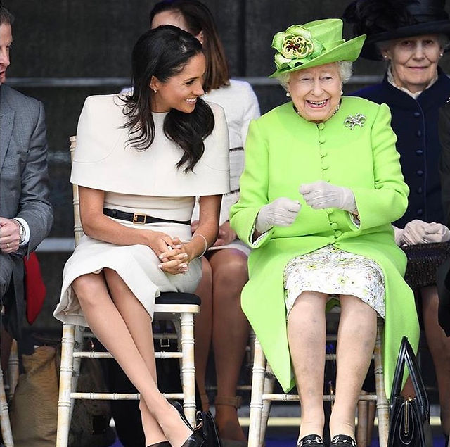 Meghan and Queen Elizabeth II