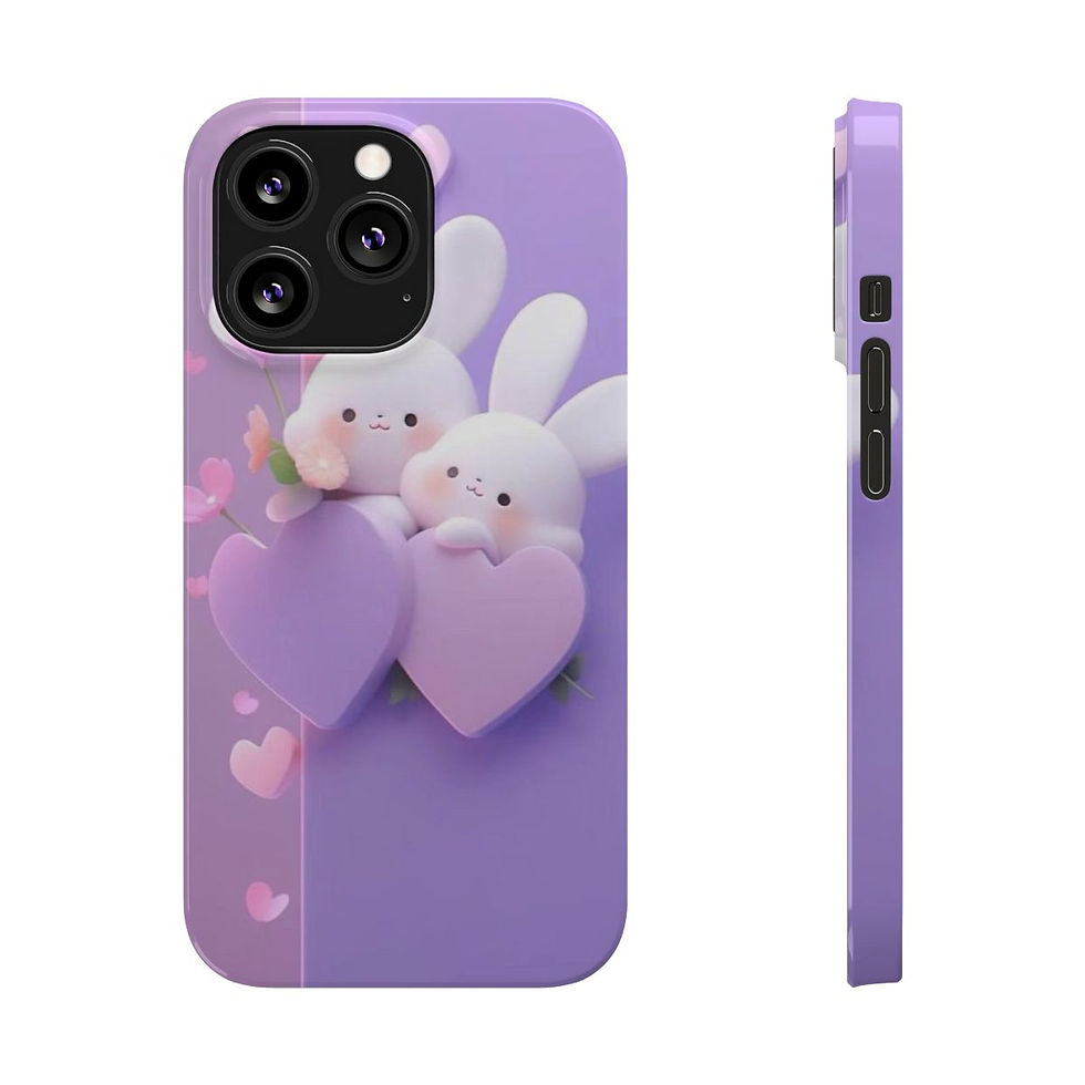 Miniatyrbilde: Slim Phone Cases violet rabbit lover