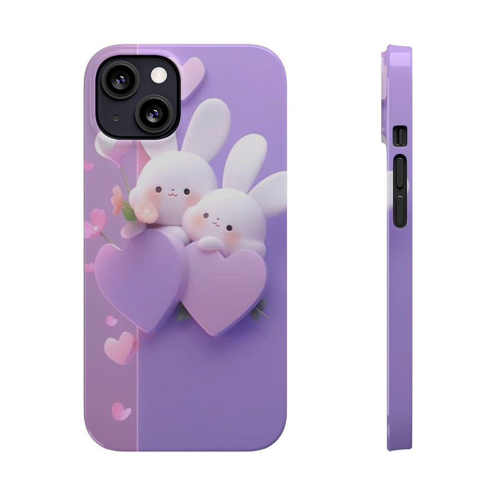 Miniature : Slim Phone Cases violet rabbit lover