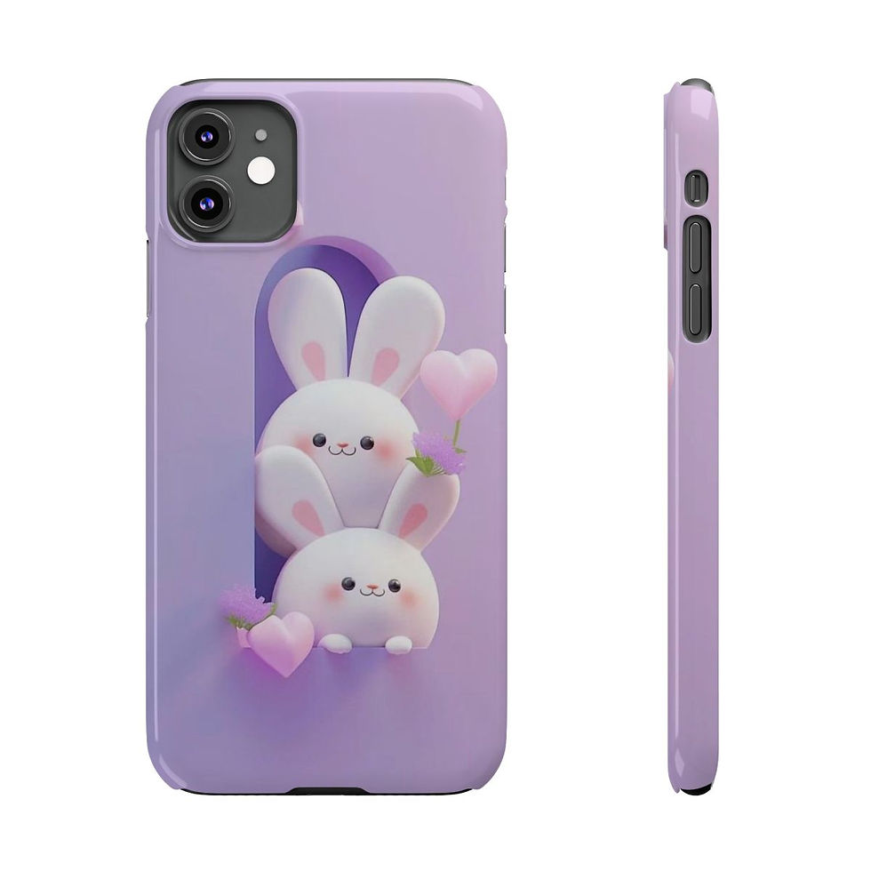 Miniature : Slim Phone Cases violet rabbit duo lover