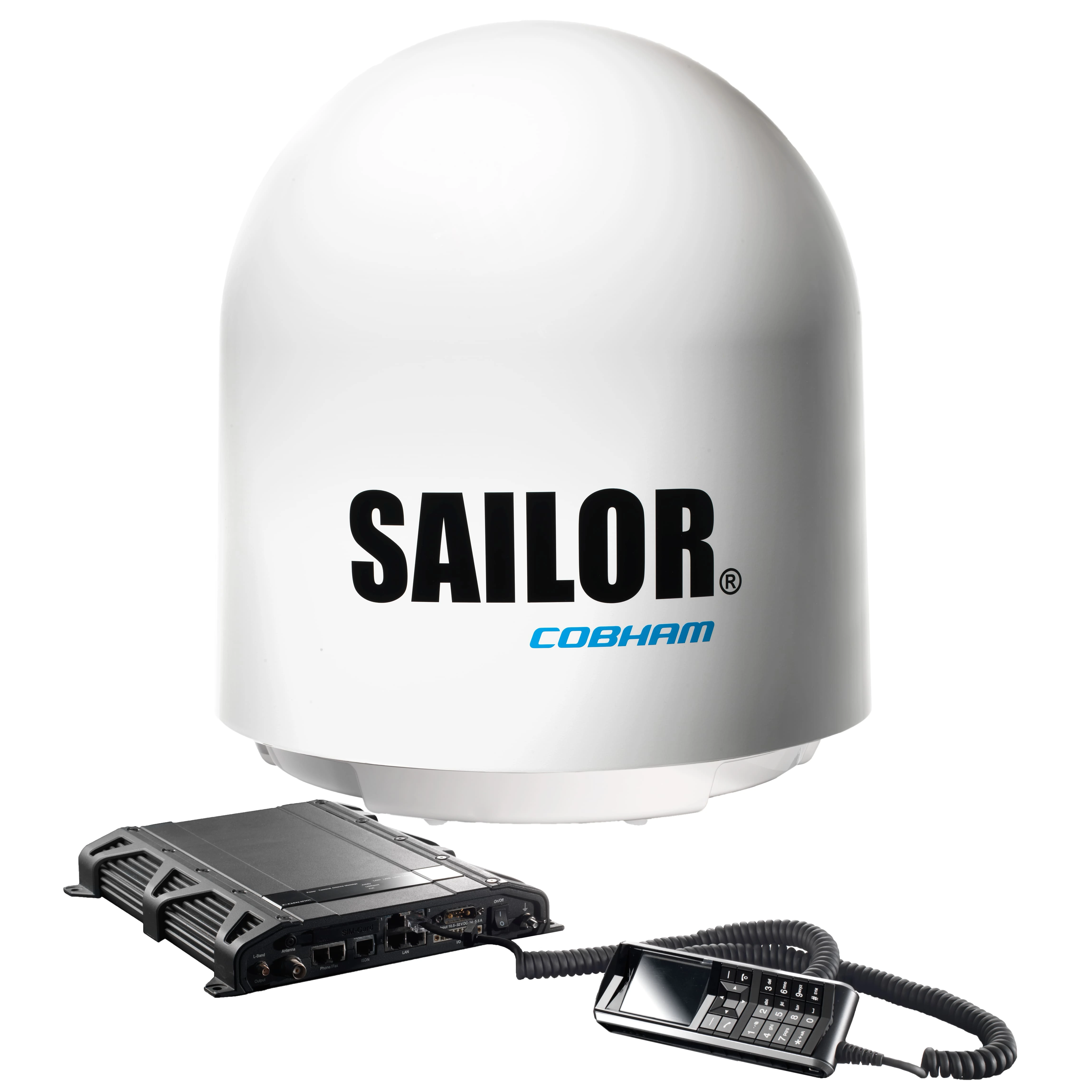 Internet Satelital Maritimo SAILOR 500 diseñado para embarcaciones y plataformas