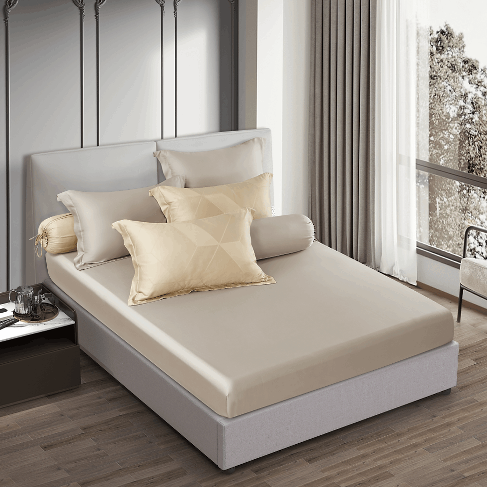 Thumbnail: MAKKO 1200TC TENCEL™ Modal Bedsheet | Quilt Cover | Mystique Silver