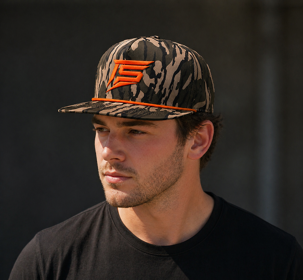 Thumbnail: Finchum Sportswear Camo/Orange 3-D Puff