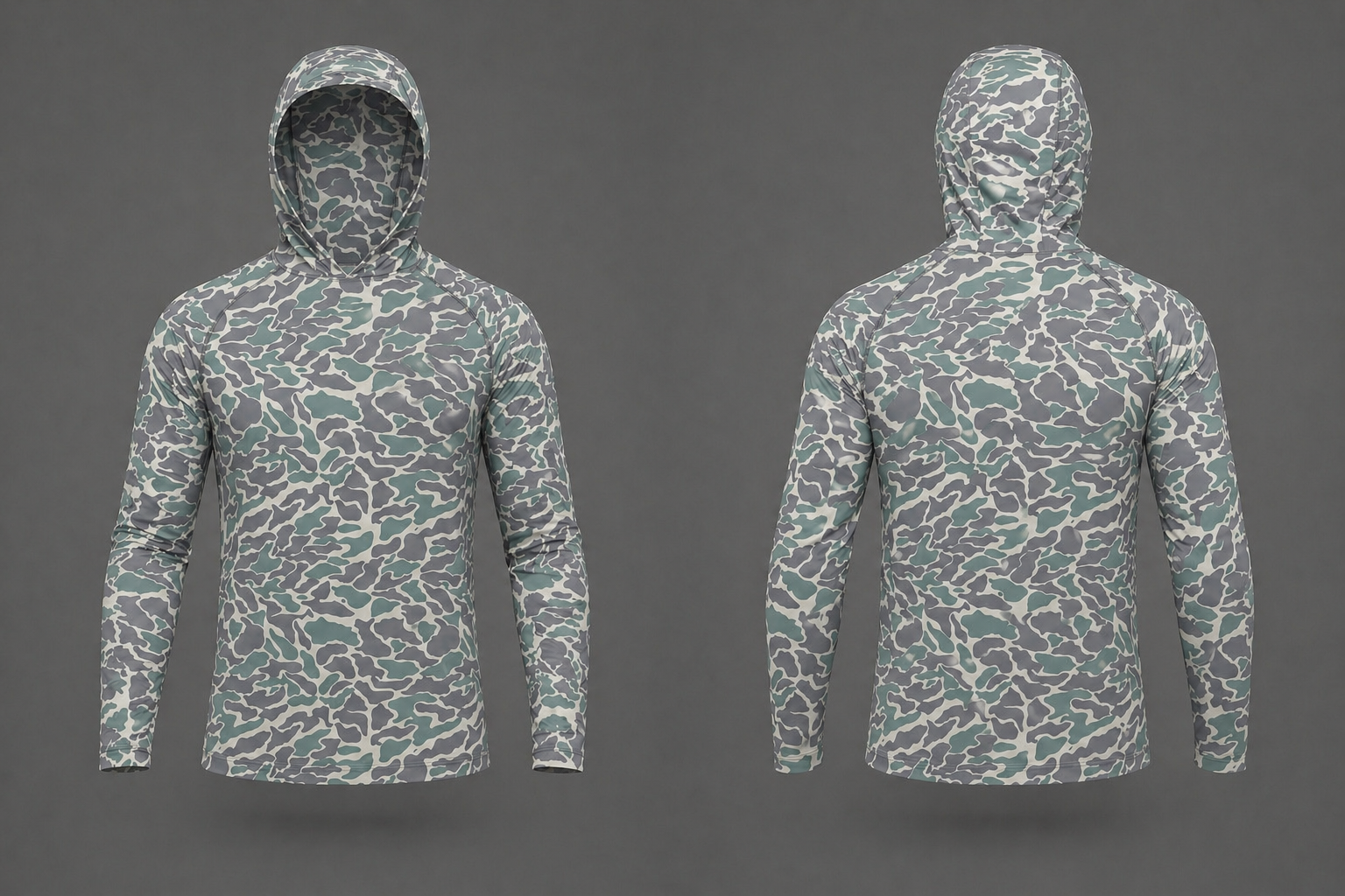 Camo Long Sleeve Hoodie