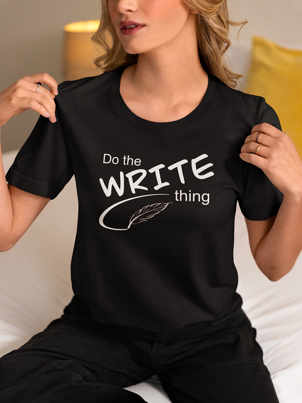 Thumbnail: Do the Write thing T-shirt, Bookish Tee, Author Tee