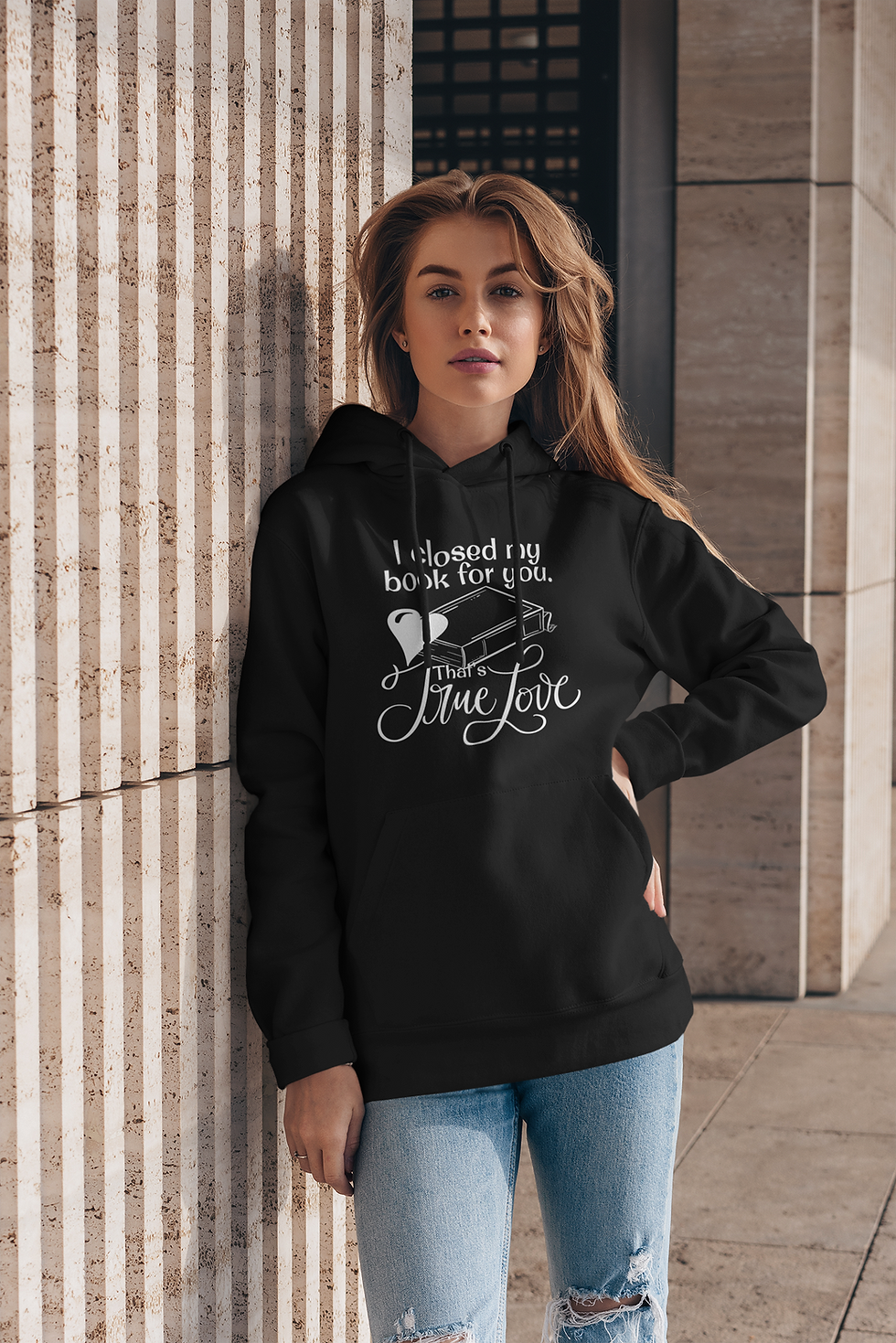 Thumbnail: I Closed My Book for You Hoodie, Bookish Hoodie