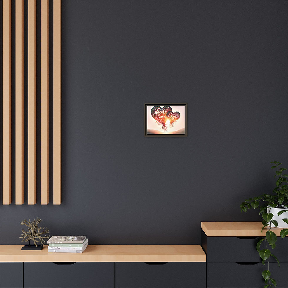 Thumbnail: Matte Canvas, Framed (Multi-color)