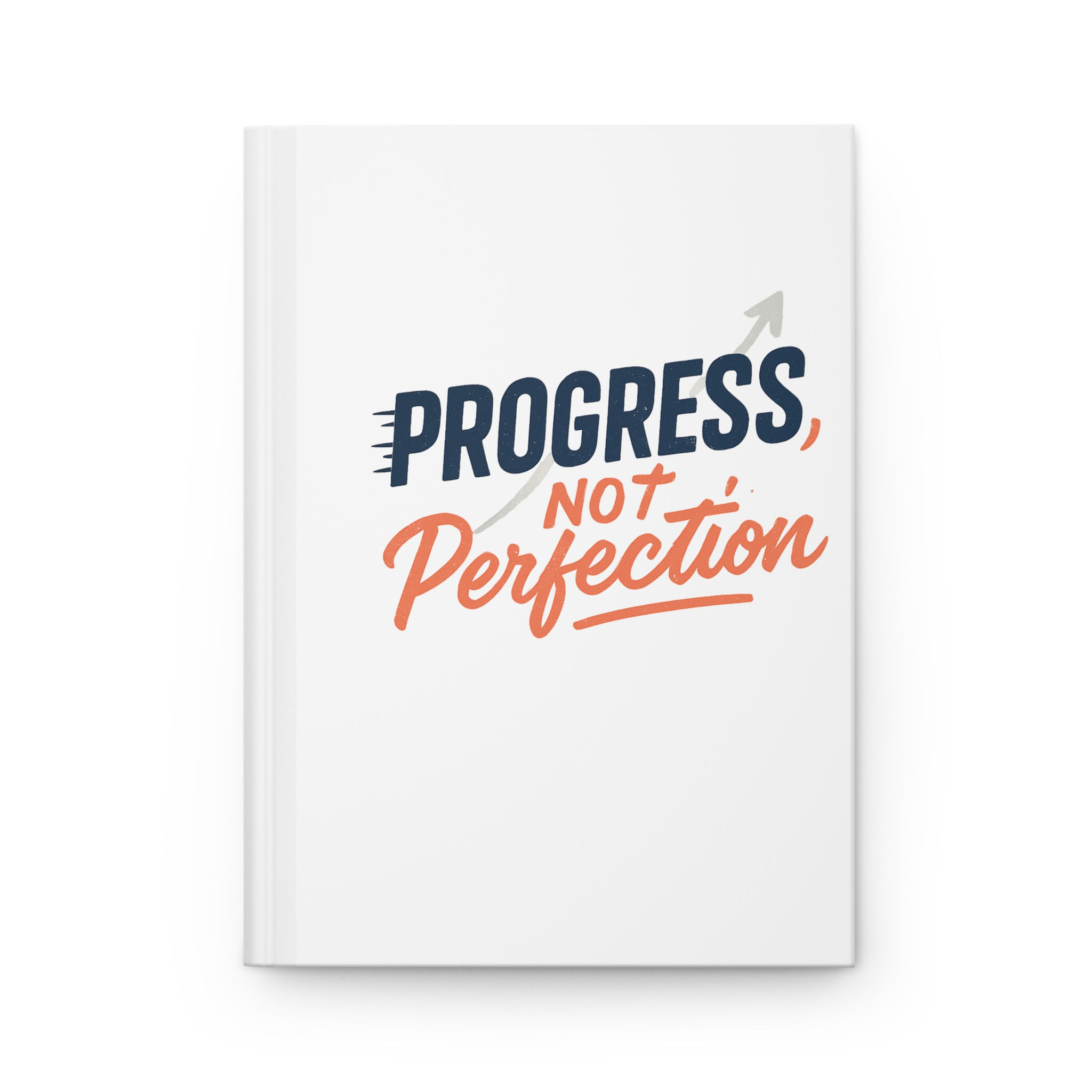 Progress Not Perfection Hardcover Journal