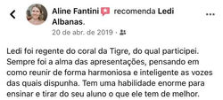 Depoimento Aline - Coral Tigre