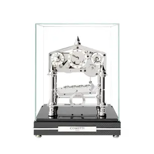 The Congreve
Rhodium Plated Movement and Carbon Fibre Base
S5663S Comitti of London