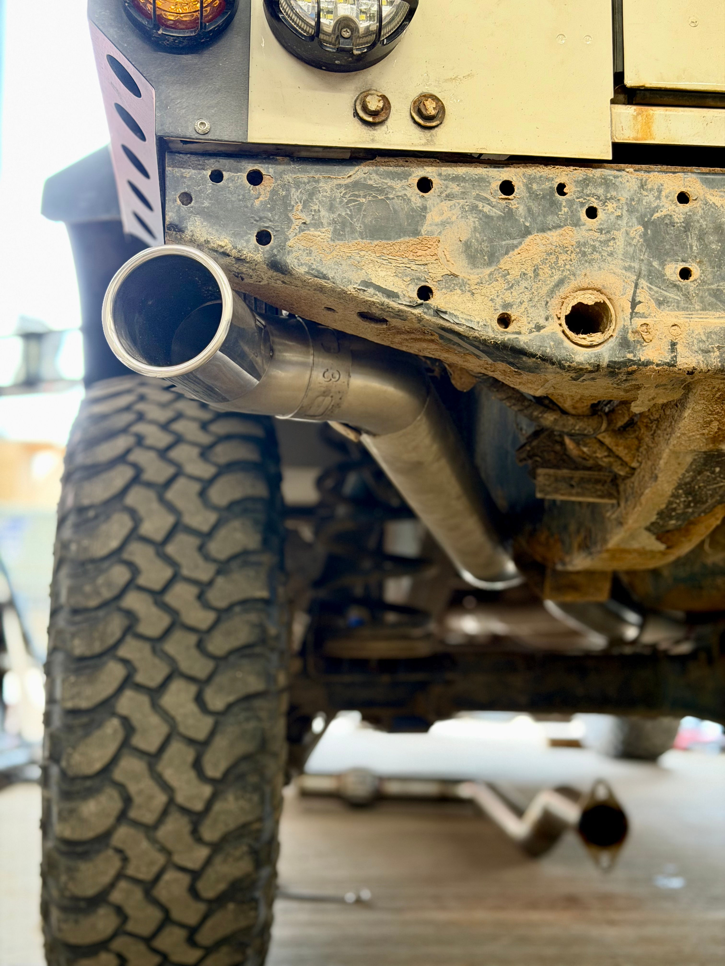 Defender 110 Td5 3 inch exhaust