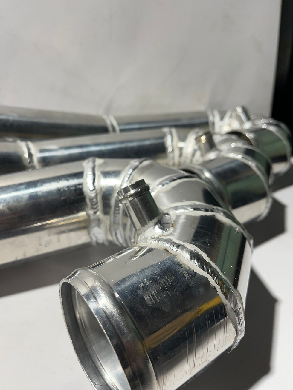 Thumbnail: Defender Td5 Aluminium Air Intake Pipe With Silicone Couplers