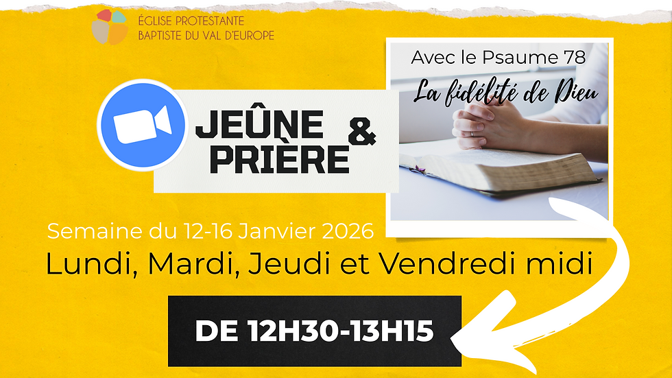 Semaine Jeûne et prière