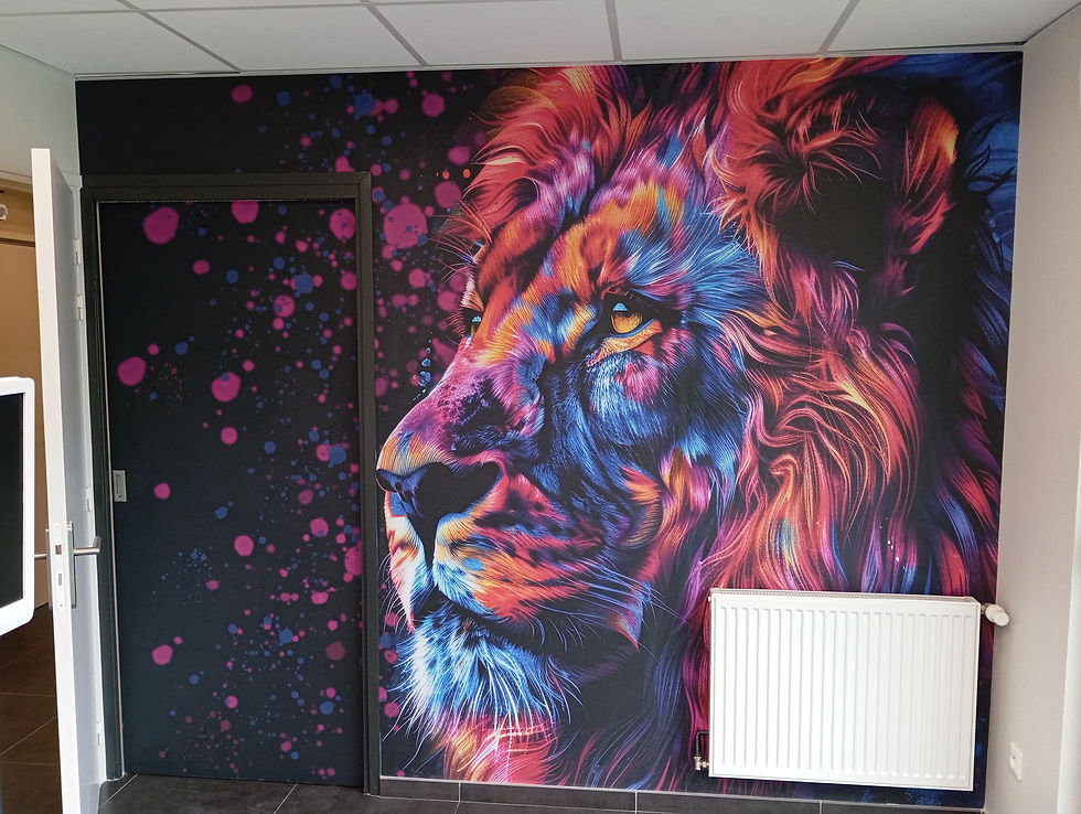 Rénovation cabinet dentaire complet peinture pose de fresque mural