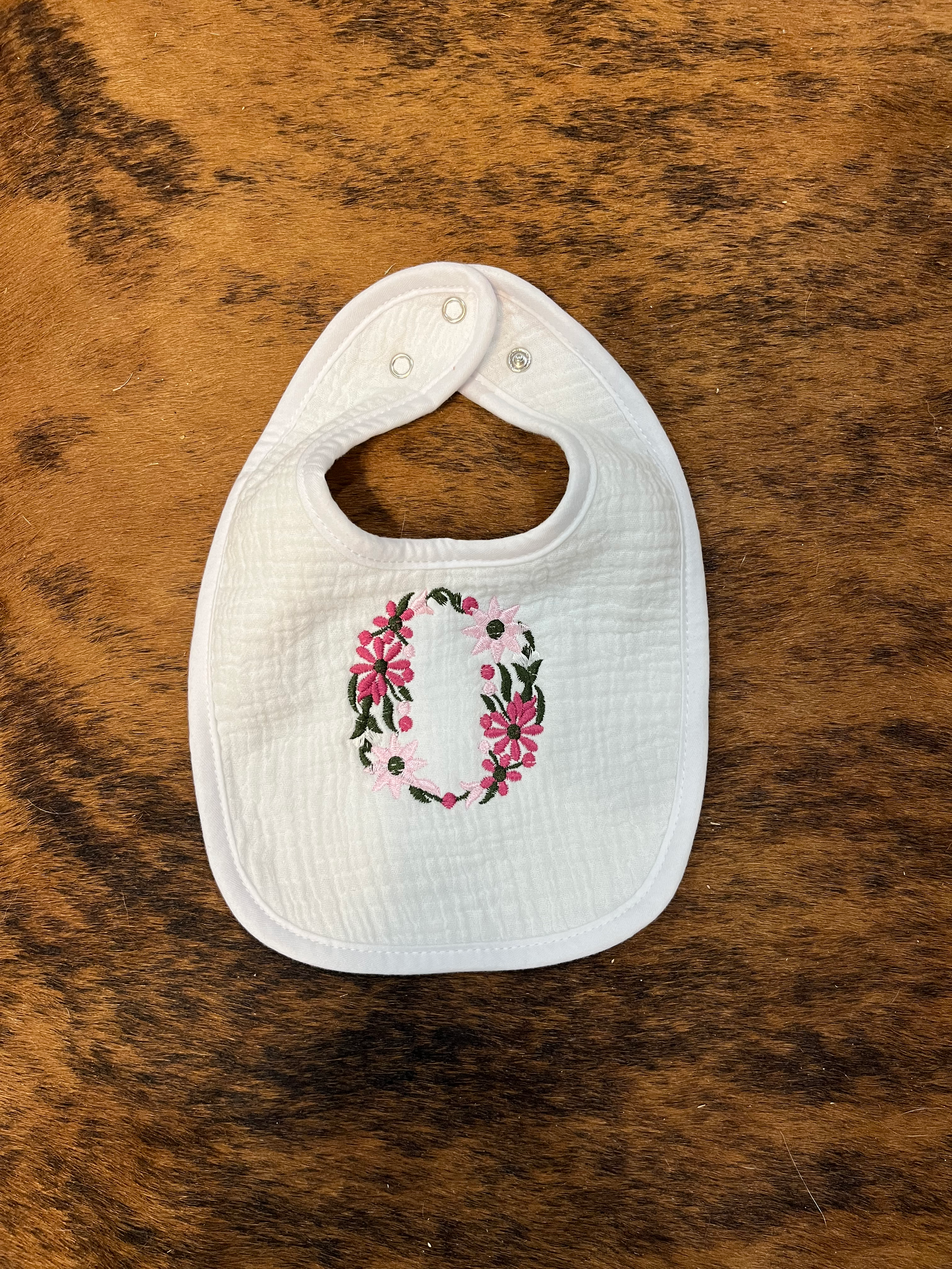 White Baby Bib