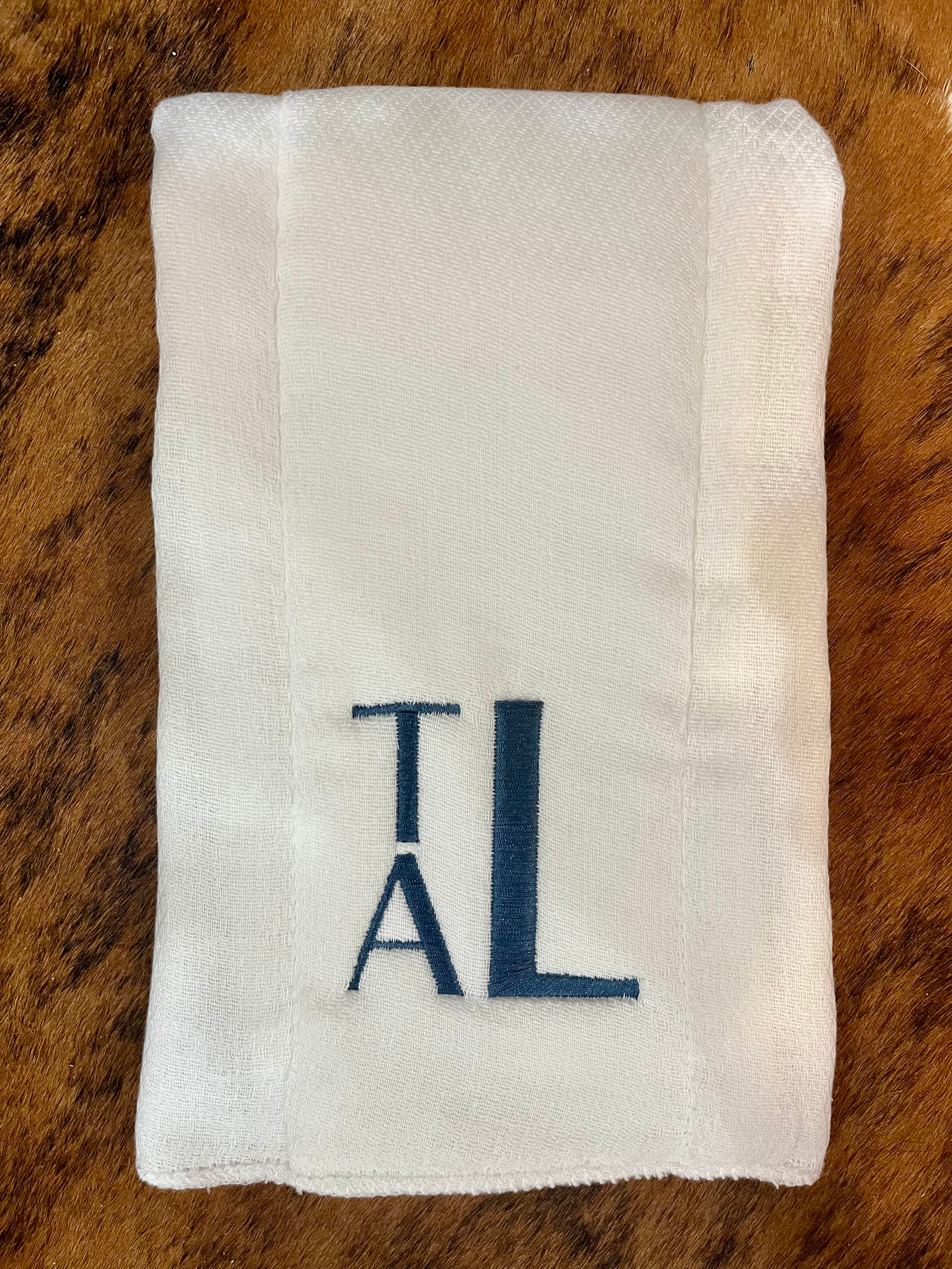 White Burp Cloth