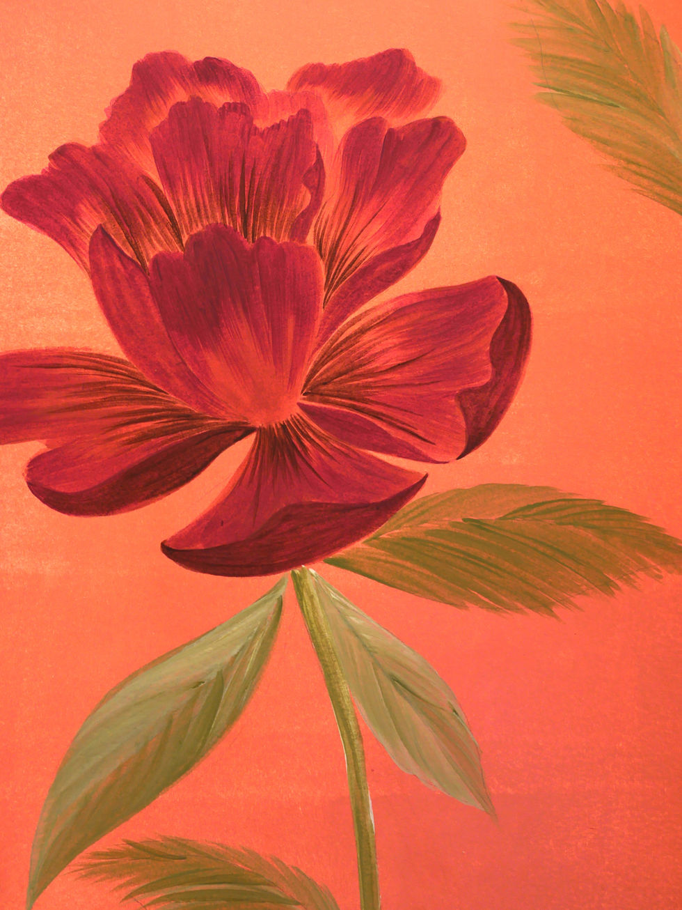 Étude d’une chinoiserie corail
